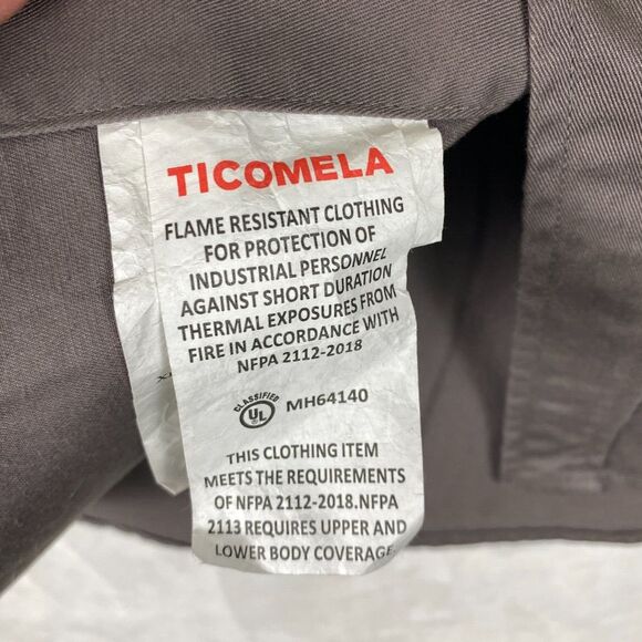 KONRECO Flame Resistant HRC2 Men's Shirt Button Down (Pearl Snap) Great Cond. XL - Picture 9 of 13